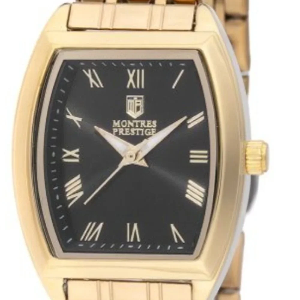 INVICTA x Montres Prestige Black & Gold Slim Dial Watch - 27mm